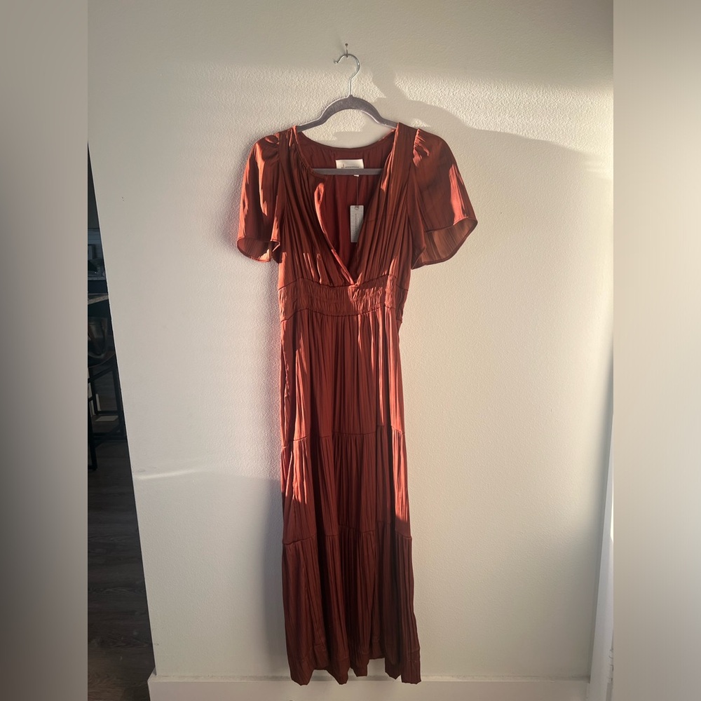7. Anthropologie Somerset Maxi Dress | Rust 
		NWT, extra small petite